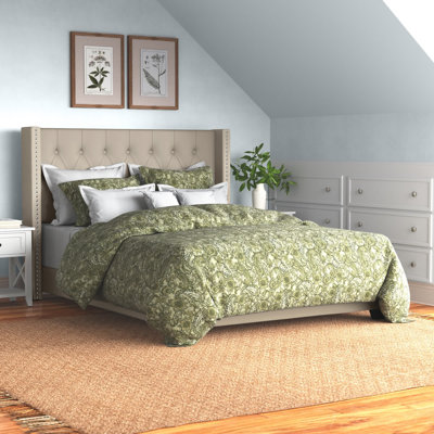 Rhode tufted upholstered low profile standard bed discount